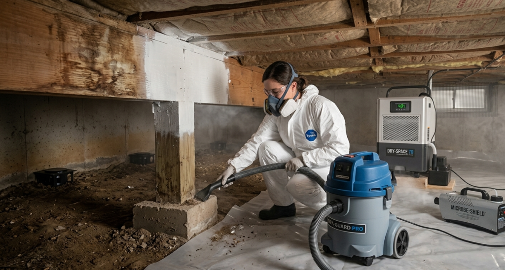 Crawlspace Cleaning & Sanitation service